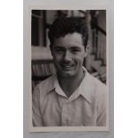 Roy Smith. Somerset 1949-55. Excellent mono real photograph plain back postcard of Smith, head and
