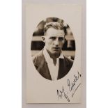 William John Edrich. Middlesex & England 1934-1958. Mono real photograph cameo postcard of a