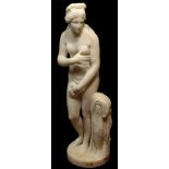 G. Barzanti, Italian (19/20th C). Carved Marble Sculpture "Venus" after the Roman Antique. Signed to