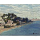 Marie-Lucie Nessi-Valtat, French (1900-1992) Oil on Canvas "Vers le cap d'Autivep" Signed Lower