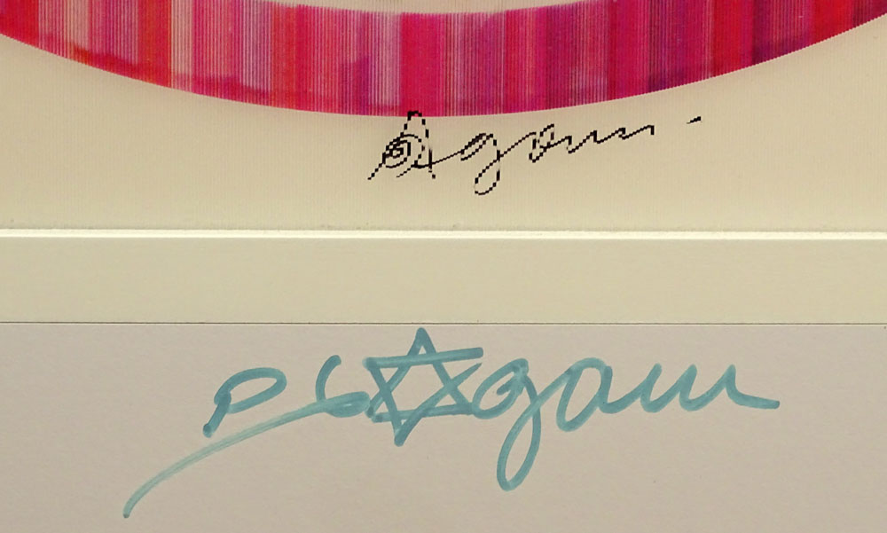 Yaacov Agam, Israeli (1928) Limited Edition Agamograph "Galaxy External Galaxy". Signed Lower - Image 3 of 5