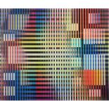 Yaacov Agam, Israeli (1928) Limited Edition Agamograph "Jan 1992 New Year Eve". Signed Lower