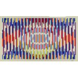 Yaacov Agam, Israeli (1928) Limited Edition Lithograph. Signed Lower Right, Numbered 60/180 Lower