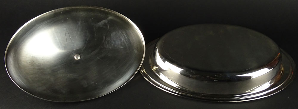 Christofle Silver Plate Large Oval Vegetable Serving Dish with Associated Lid. Original Anti-Tarnish - Image 2 of 3