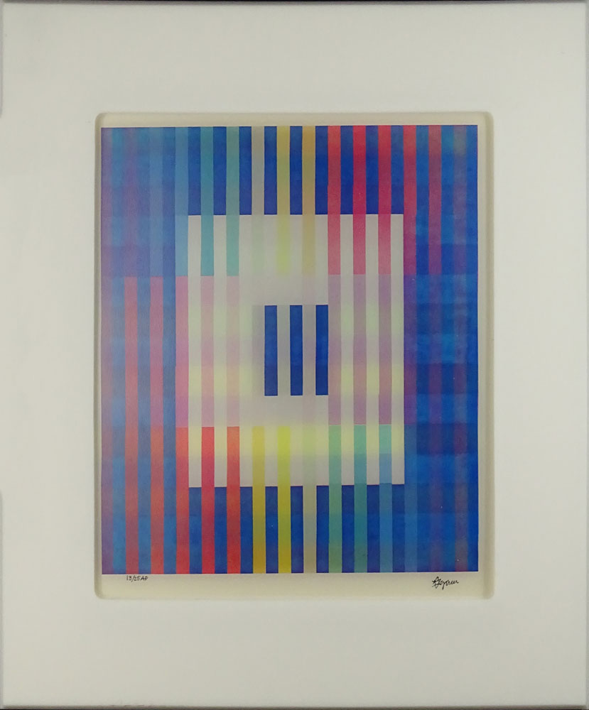 Yaacov Agam, Israeli (1928) Limited Edition Agamograph from the Big Bang Series. Signed Lower Right. - Image 2 of 5