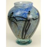 Contemporary Ophir Studios Art Glass Vase. Signed. Ophir Studio L. Hudin, S. Beyers, 10/10/80  C104.