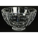 Elegant Orrefors Crystal Bowl. Signed on Bottom. Typical Surface Scratches on Bottom or in Good