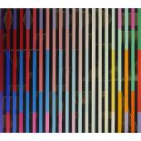 Yaacov Agam, Israeli (1928) Limited Edition Lithograph with Cut Outs, "#62 Midnight Lyht". Signed