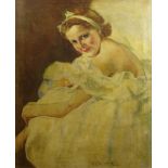Pal Fried, American- Hungarian (1893-1976) Oil on Canvas, "Ballerina". Signed Lower Right. Good
