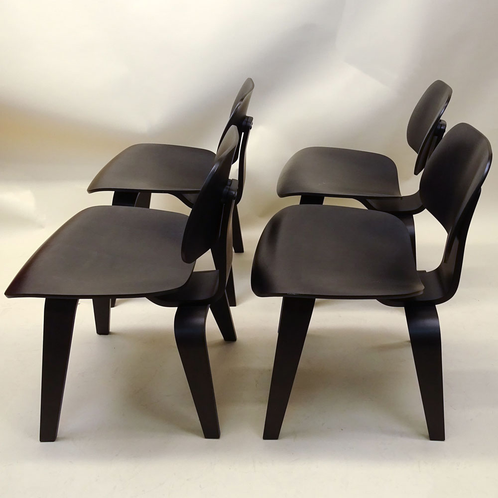 Four (4) Charles Eames Design by Herman Miller Molded Plywood Chairs. Tags to underside. Good - Image 5 of 5