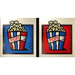 Burton Morris, American (born 1964) Two (2) Color Silkscreens, American Pop. Pencil signed and dated