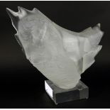 Michael Wilkinson (b.1949) Lucite sculpture "Three Faces" Signed Michael Wilkinson, numbered 94/