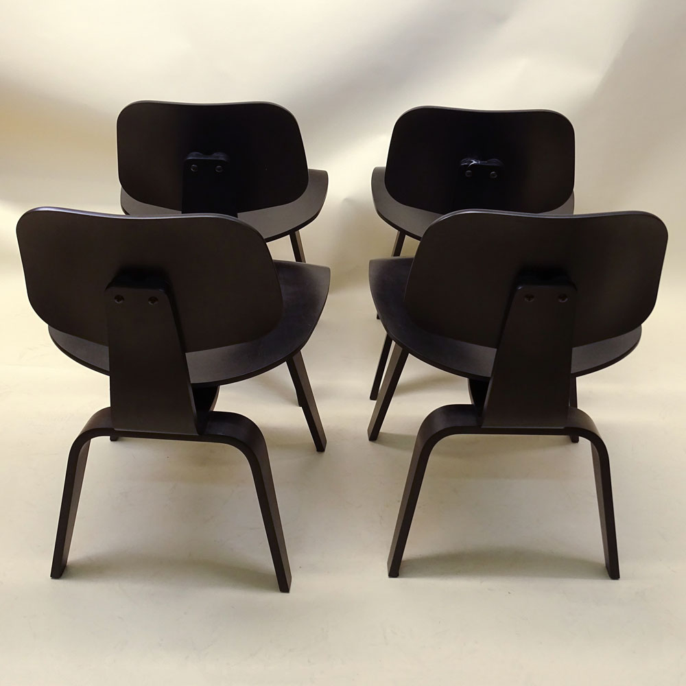 Four (4) Charles Eames Design by Herman Miller Molded Plywood Chairs. Tags to underside. Good - Image 4 of 5