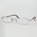 Lady's Chanel, Made in Italy Reading Glasses. Signed. Surface scratches otherwise good condition