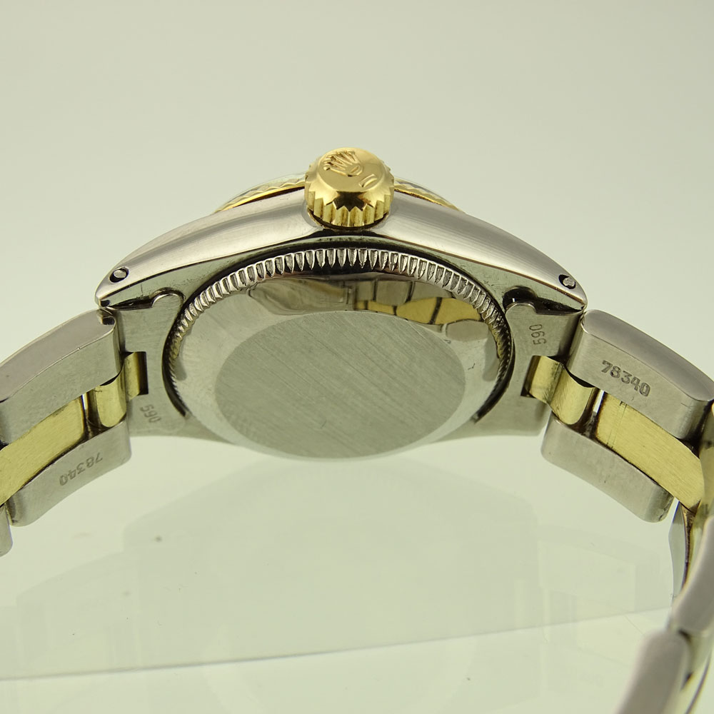 Lady's Vintage Rolex Two Tone Oyster Perpetual Datejust Automatic Movement Watch with Boxes. Minor - Image 4 of 5