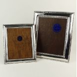 Lot of Two (2) Large Sterling Silver Picture Frames. Marked with Labels il'argento Plata 925. Good