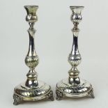 Pair of Vintage Sterling Silver Candlesticks. Each marked 925. Minor dings or in good condition.