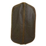 Louis Vuitton Monogram Garment Bag. Canvas with leather trim. Wear to leather trim, used