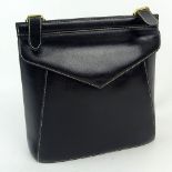 Lovely Pre-Owned Salvatore Ferragamo Black Leather Shoulder bag. Signed Salvatore Ferragamo