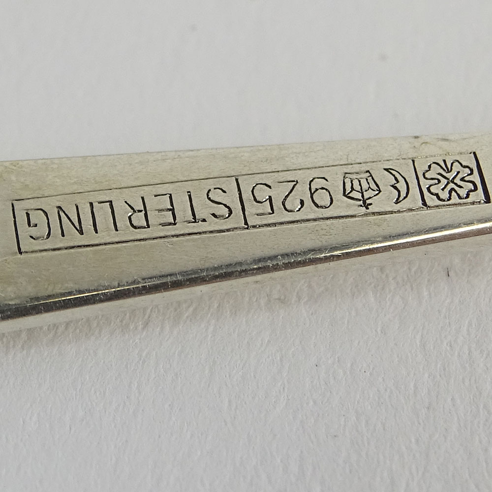 One Hundred Seventeen (117) Piece Modern German 925 Sterling Silver Flatware Set. Set includes: 12 - Image 3 of 6