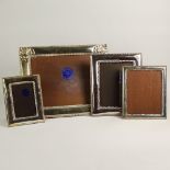 Lot of Four (4) Sterling Silver Picture Frames. Signed with various 925 labels. Good condition.