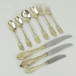 One Hundred Sixteen (116) Piece Wallace Grande Baroque Sterling Silver Flatware. This Large set