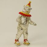 Tiffany & Co. Sterling and Enamel Circus Figure "Circus Bear" Signed Tiffany & Co, Sterling, Made In