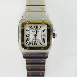 Men's Cartier Santos Galbee 2319 Stainless Steel and 18 Karat Yellow Gold Automatic Movement Watch