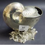 Walker and Hall silver-plated shell-form