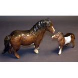 A Beswick model of a Shetland pony (no.
