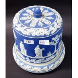 Antique Wedgwood jasperware lidded chees