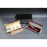 Gold-plated Sheaffer pen and pencil set,