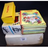 Vintage toys and games, together with a