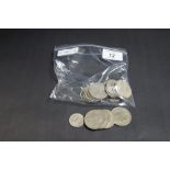 Bag of George VI and Elizabeth II half c