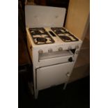 Vintage four-ringed gas cooker (not test