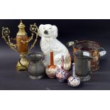 Sundry lot to include three Imari vases,