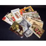 Postcards, to include 19th Century and later comical and amusing subjects and other mixed cards.