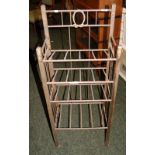 A 19th century brass wine rack