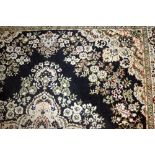 A very large floral floor rug