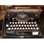 Underwood Standard cased portable typewriter in original condition
