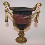 Italian marble and ormolu urn