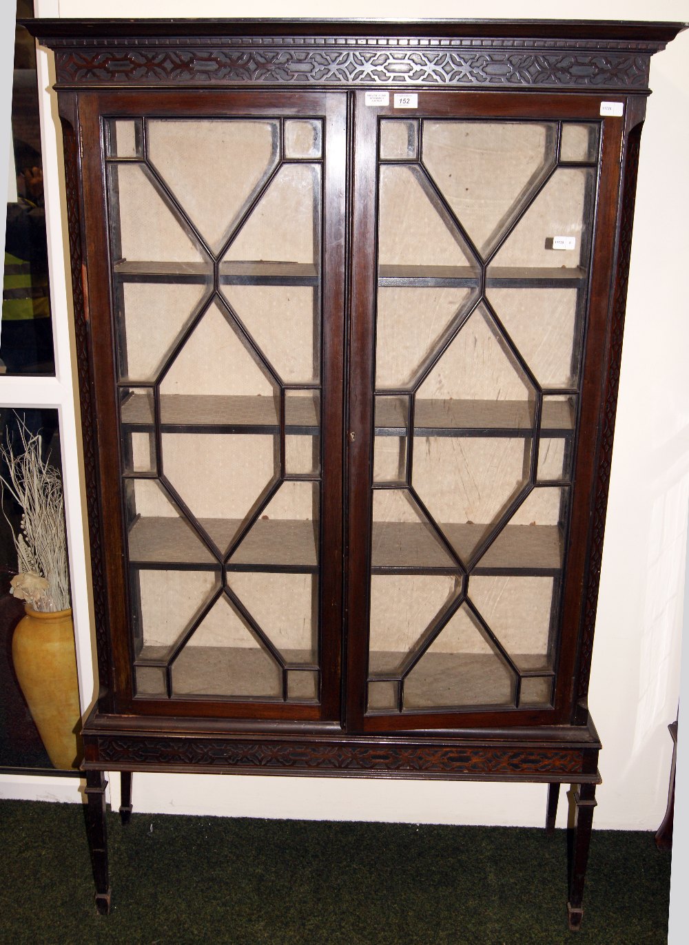 Two-door display cabinet