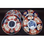 Four various Imari decorative plates