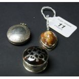Georgian silver locket,