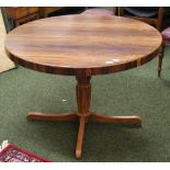 Circular dining table