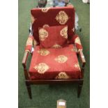 Early 20th Century upholstered gentleman's easy chair