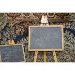 Two vintage chalkboards on easels