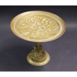 In the manner of Ferdinand Barbedienne, a relief-decorated bronze pedestal comport,