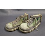 Pair of vintage leather children's shoes