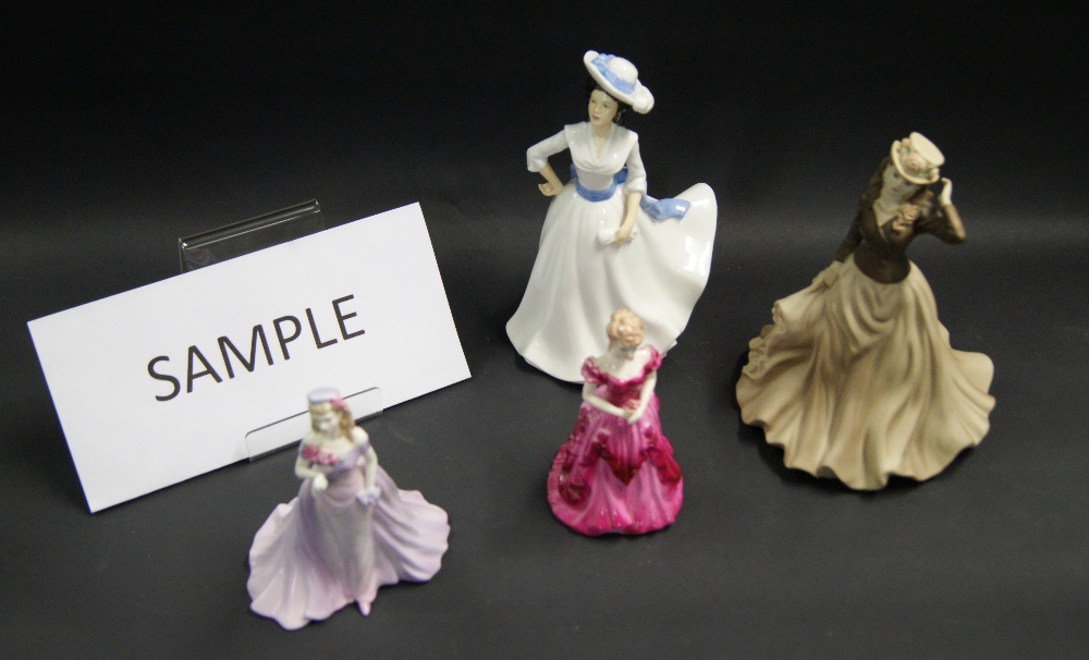 A selection of eight ceramic figurines by Coalport,